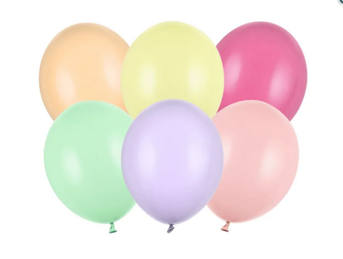Balony Strong 30cm Pastel Mix 100szt/opak