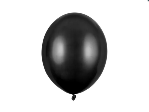 Balony Strong 30cm Metallic Black 100szt/opak