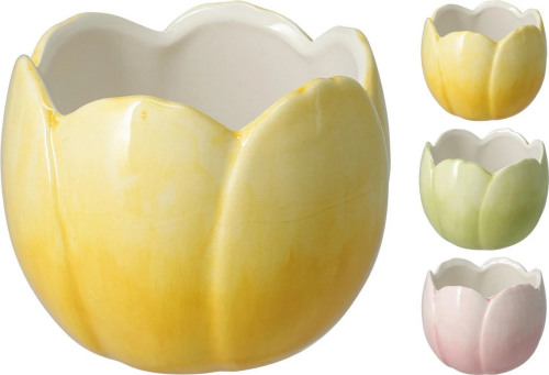 Osłonka ceramiczna tulipan 11x9cm