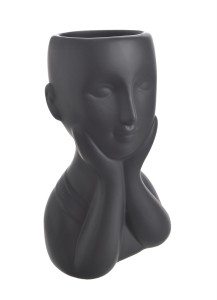 Ceramiczny wazon z twarzą 21cm
