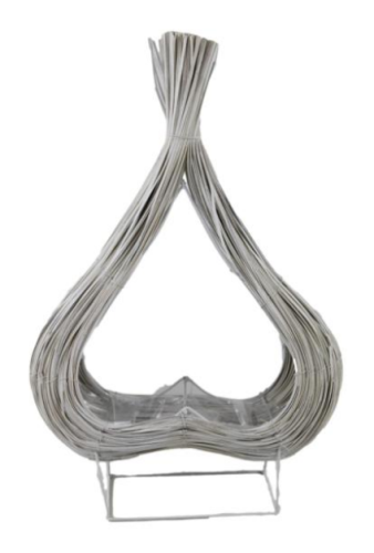 Osłonka wiklinowa serce 38x55cm