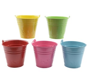 Wiadro metalowe malowane 11cm
