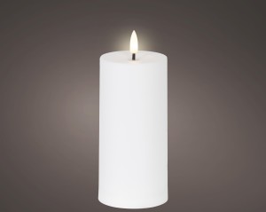 Świeca LED 7x15cm biała