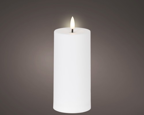 Świeca LED 7x15cm biała