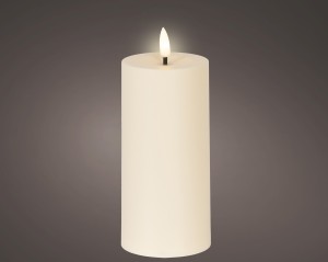 Świeca LED krem 7x15cm