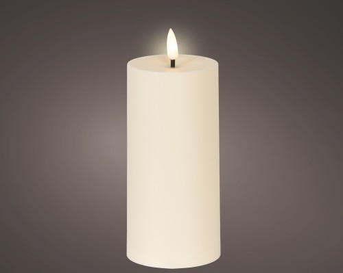 Świeca LED krem 7x15cm