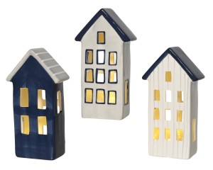 Domek ceramiczny LED 9x4,7x17cm
