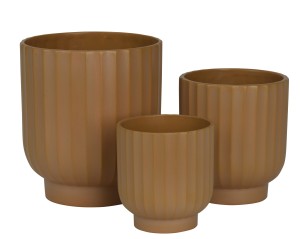 Osłonki ceramiczne 3szt/kpl brąz