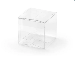 Pudełeczka kwadratowe transparentne 5x5x5cm 10szt/opak
