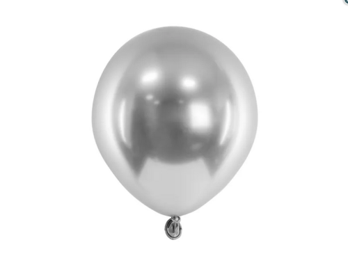 Balony glossy srebrne 12cm 1op/50szt