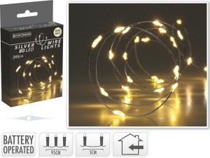 Lampki drucik 80LED ciepły biały
