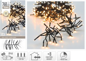 Oświetlenie 768 LED ciepły biały