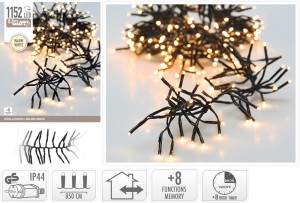 Oświetlenie 1152 LED ciepły biały