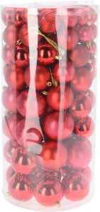 Bombki 100szt. czerwony