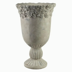 Wazon kielich gips ceramiczny 31x31x49cm
