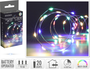 Lampki drucik 20LED multi