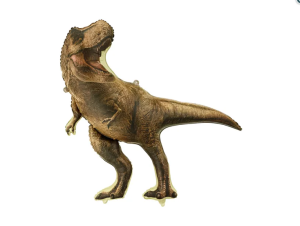 Balon foliowy Jurassic World T-Rex, 92x98 cm, brązowy