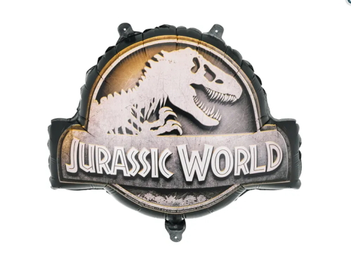Balon foliowy Logo Jurassic World, 45x37 cm, mix