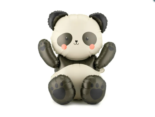 Balon foliowy Panda, 68x72 cm, mix