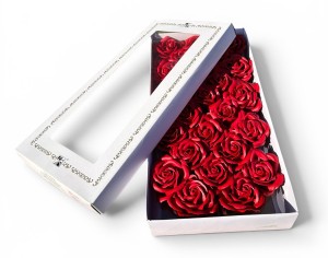 Róża mydlana 7,5cm 25szt/opak