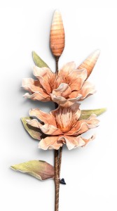 Magnolia piankowa gałązka dekoracyjna 115 cm – realistyczna ozdoba