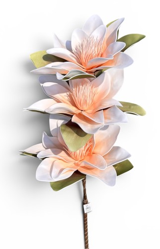 Magnolia piankowa gałązka dekoracyjna długość 60 cm