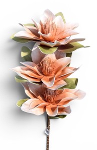 Magnolia piankowa gałązka - dekoracja do wazonu 85 cm