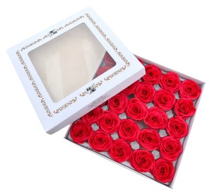 Róża mydlana 5cm 25szt/opak czerwony