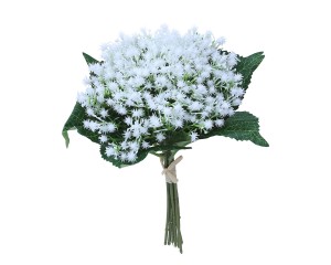 Bukiecik białych kwiatków x7 32cm