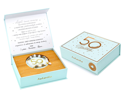 Bransoletka Agat Urodziny 50