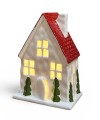 DOMEK CERAMICZNY Z CZERW. DACHEM 14CM FB002134