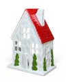 DOMEK CERAMICZNY Z CZERW. DACHEM 14CM FB002134.1