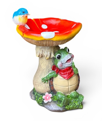 Grzyb z żółwiem polirezin 24cm