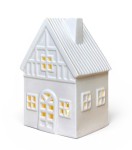 Domek ceramiczny biały 15cm