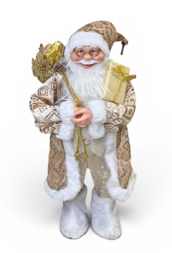 Mikołaj stojący złoty 60cm