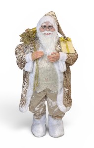 Mikołaj stojący złoty 90cm