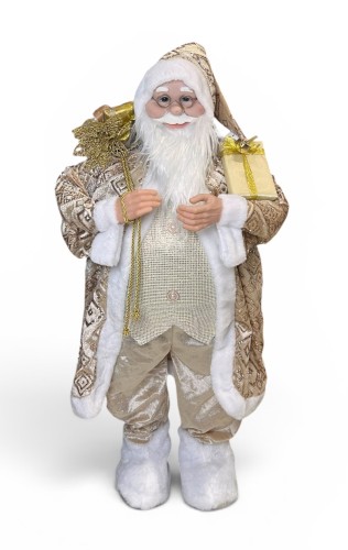 Mikołaj stojący złoty 90cm