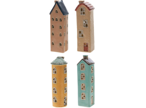 Domek ceramiczny 20cm LED 4 wzory