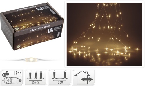 Lampki drucik 300LED ciepły biały
