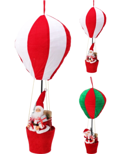 Balon z mikołajem 40x40x97cm 2 wzory