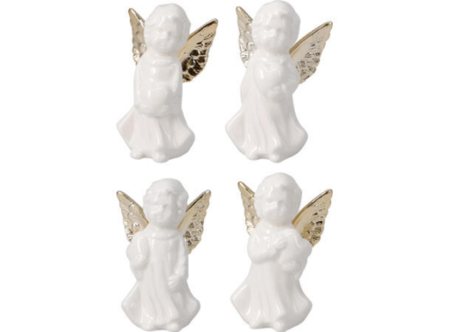 Aniołek porcelanowy 6x4x10cm