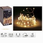 Lampki drucik 320LED ciepły biały