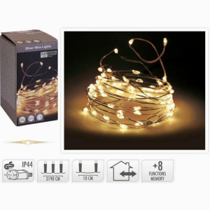 Lampki drucik 320LED ciepły biały