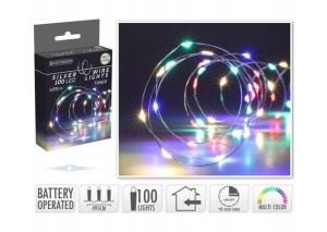 Lampki drucik 100LED kolorowy