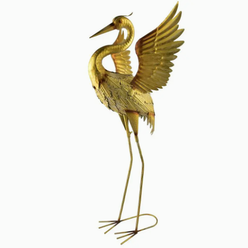 Figura metalowa czapla 40x40x95cm