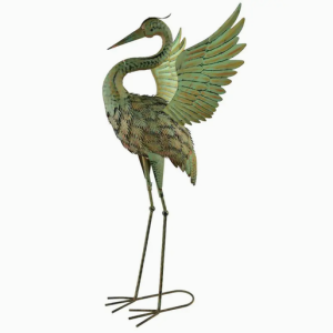 Figura metalowa czapla 45x36x85cm