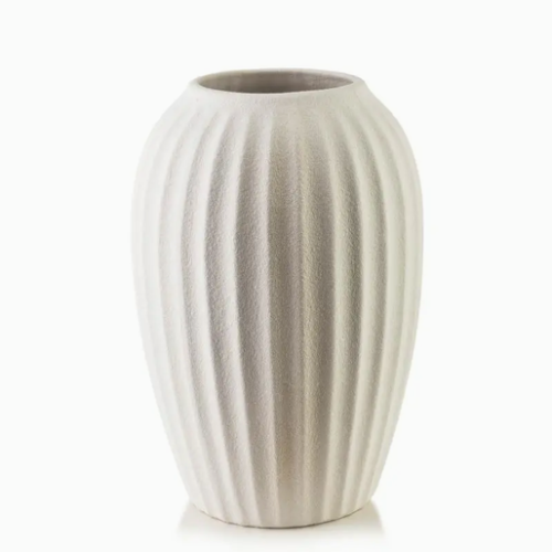 Wazon poliresin 15x8x25cm paski tłoczone