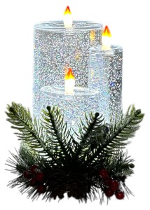 Świeca z wodą LED 18x15x20cm