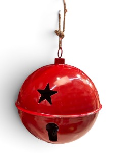 Dzwonek metal 40cm czerwony