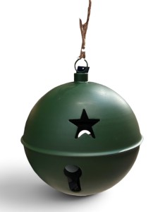 Dzwonek metal 40cm zielony